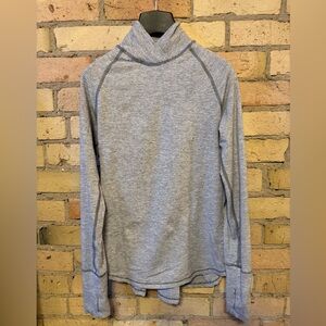 Lululemon gray striped long sleeve pullover